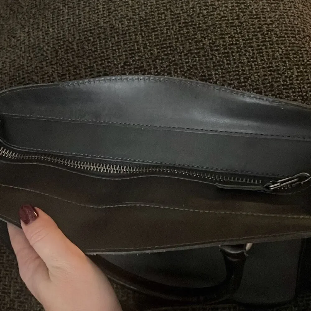 ✨Madewell Sloane Grey Suede Leather Satchel Bag✨